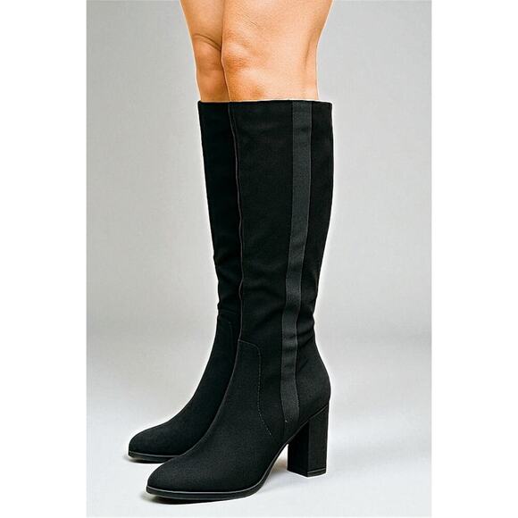 Sugar - Willeta Tall Black Oil Fabric Knee-high/tall - Women’s Size 11M New - Picture 11 of 11